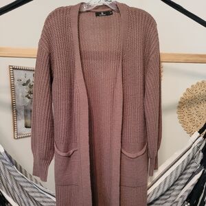 Long Rich Brown/Mocha Cardigan